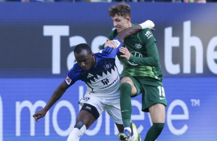 Jean-Luc Dompe vom HSV und Schalke-Transferziel Jesper Lindström