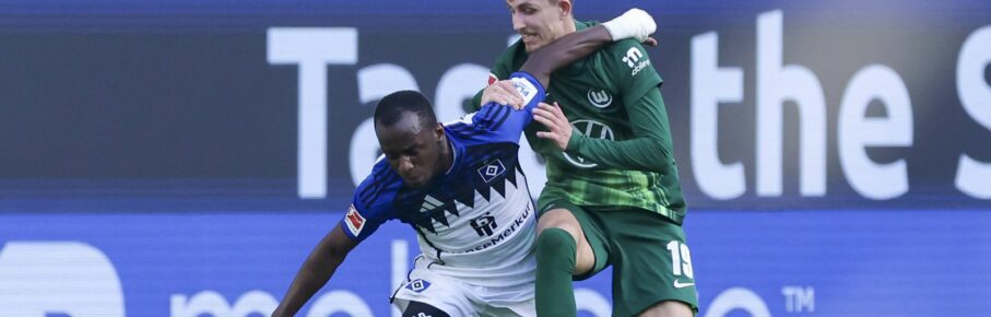 Jean-Luc Dompe vom HSV und Schalke-Transferziel Jesper Lindström