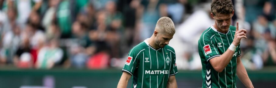 Jens Stage und Romano Schmid von Werder Bremen
