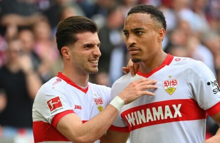 VfB Stuttgart: Leonidas Stergiou und Jamie Leweling