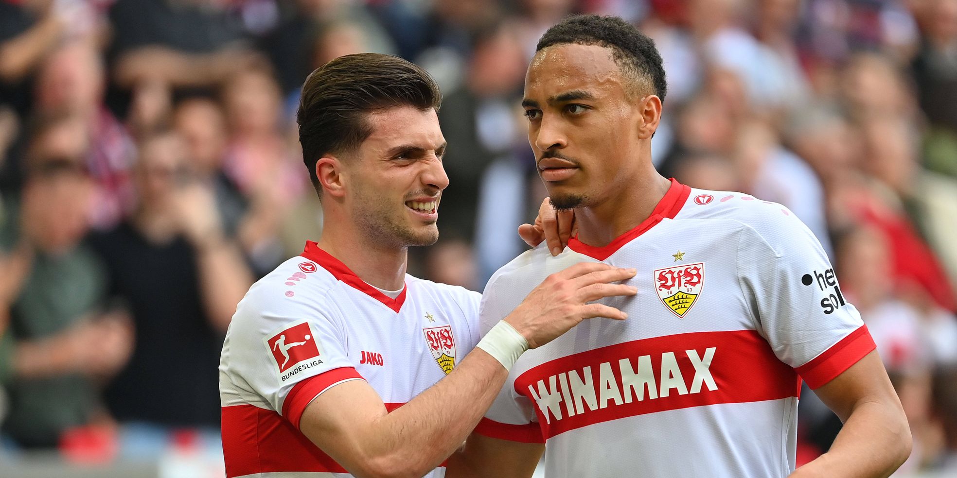 VfB Stuttgart: Leonidas Stergiou und Jamie Leweling