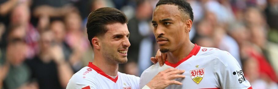 VfB Stuttgart: Leonidas Stergiou und Jamie Leweling