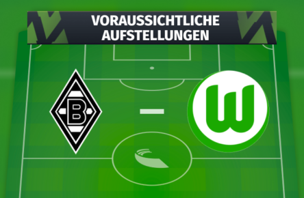 Borussia Mönchengladbach - VfL Wolfsburg: Voraussichtliche Aufstellungen