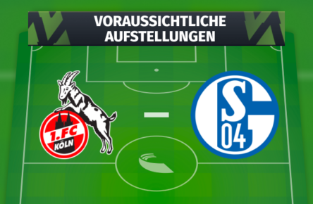 Die voraussichtlichen Aufstellungen: 1. FC Köln - FC Schalke 04