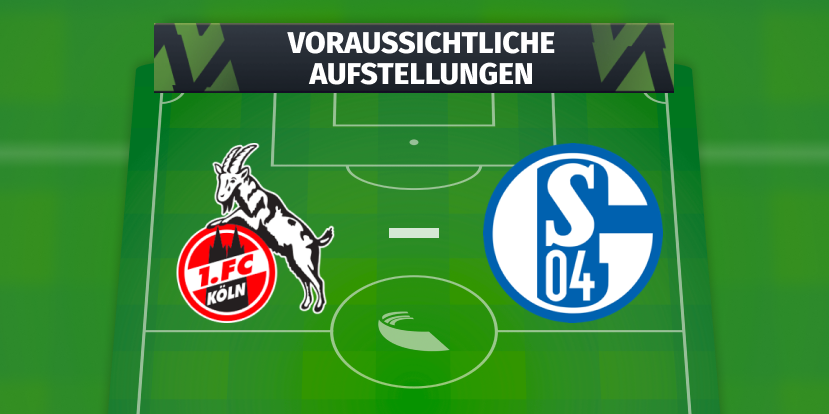 Die voraussichtlichen Aufstellungen: 1. FC Köln - FC Schalke 04