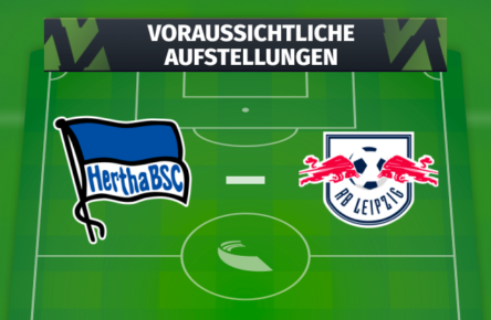 Hertha BSC - RB Leipzig: Voraussichtliche Aufstellungen
