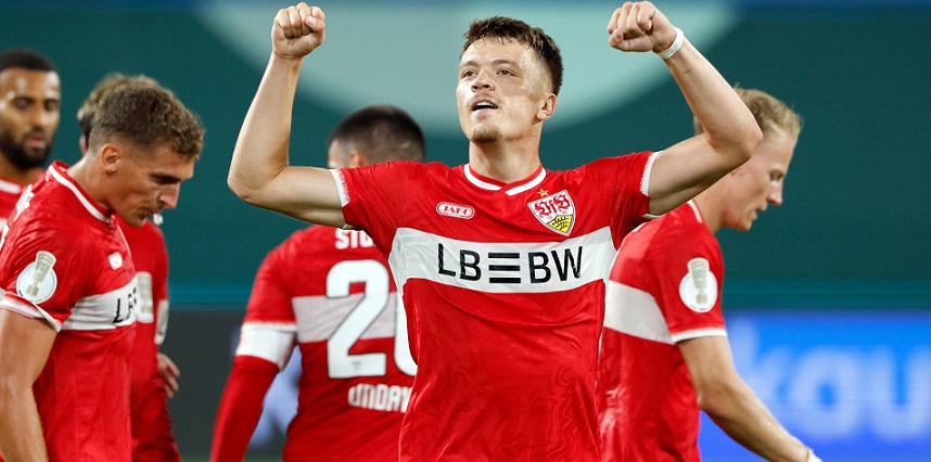 Im DFB-Pokal einer der Gewinner beim VfB Stuttgart