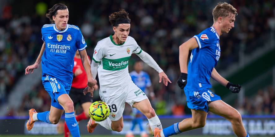 Ausgeliehen von Barcelona an Elche: Hector Fort im Spiel gegen Real Madrid.