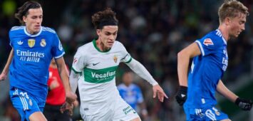 Ausgeliehen von Barcelona an Elche: Hector Fort im Spiel gegen Real Madrid.