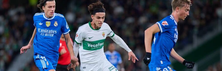 Ausgeliehen von Barcelona an Elche: Hector Fort im Spiel gegen Real Madrid.