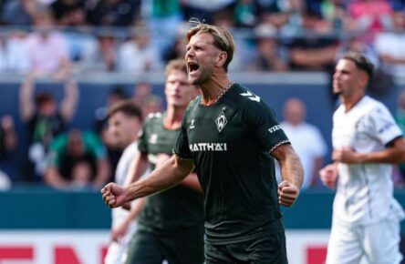 Niclas Füllkrug beim DFB-Pokalspiel gegen den Lüneburger SK Hansa.