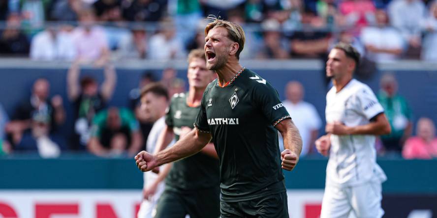 Niclas Füllkrug beim DFB-Pokalspiel gegen den Lüneburger SK Hansa.