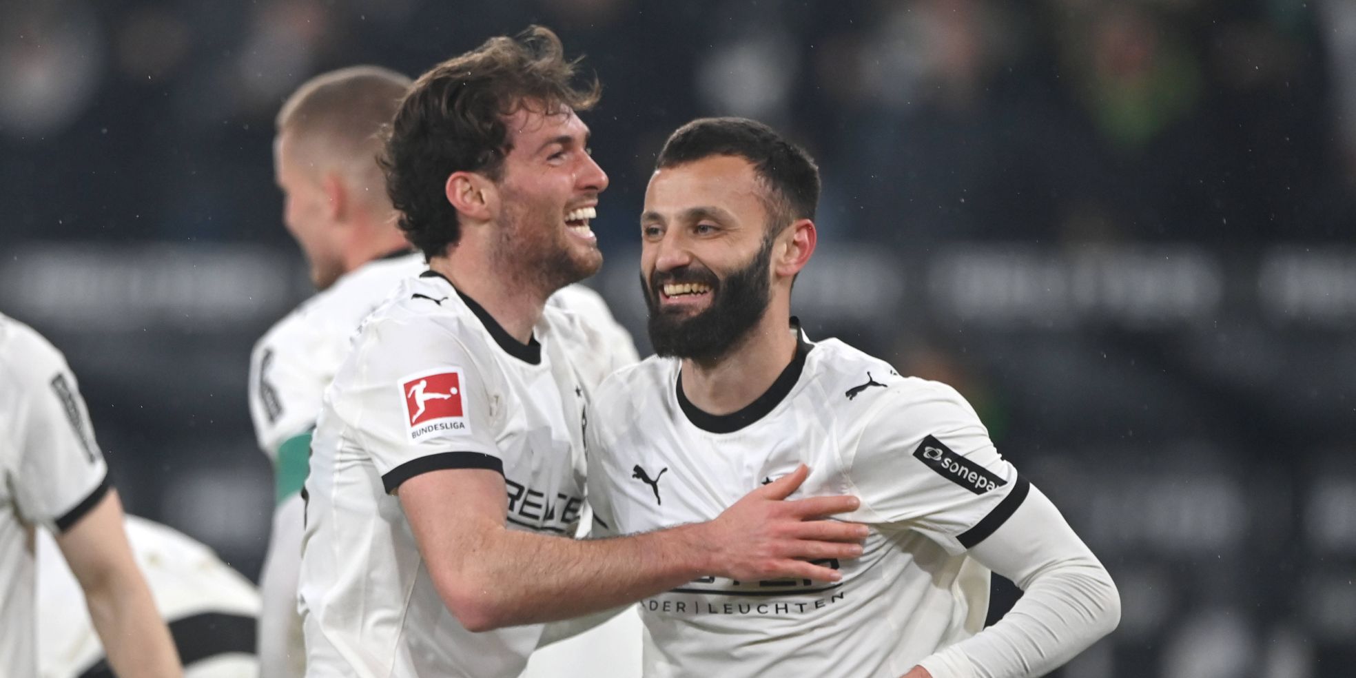Joe Scally und Franck Honorat von Borussia Mönchengladbach