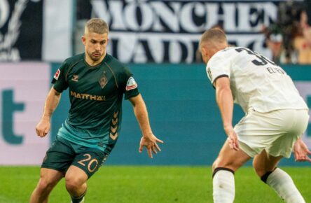 Romano Schmid von Werder Bremen gegen Gladbach