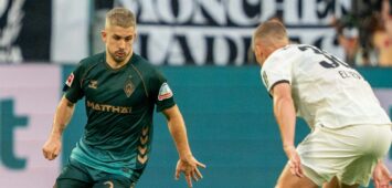 Romano Schmid von Werder Bremen gegen Gladbach