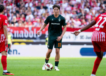 Dariusz Stalmach bei seinem Debüt für den SV Werder Bremen.