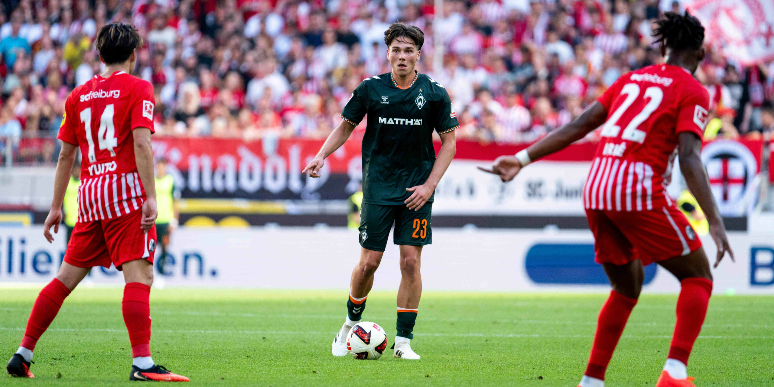 Dariusz Stalmach bei seinem Debüt für den SV Werder Bremen.
