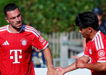 Transfergerücht beim SV Werder Bremen: Arijon Ibrahimovic vom FC Bayern München (l.)