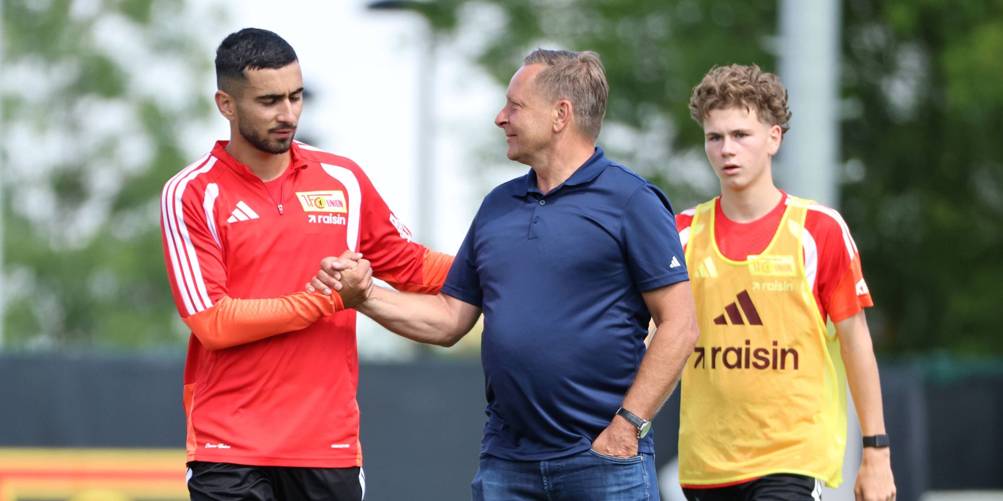 Union Berlin: Livan Burcu, Horst Heldt, Linus Güther
