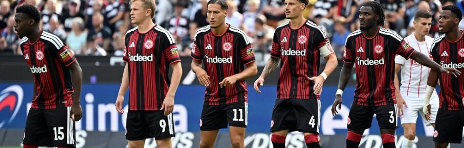 19.09.2026, xjhx, Fussball 1.Bundesliga, Eintracht Frankfurt - SC Freiburg v.l. Noel Aseko Eintracht Frankfurt, Jonathan Jonny Burkardt Eintracht Frankfurt, Younes Ebnoutalib Eintracht Frankfurt, Robin Koch Eintracht Frankfurt, Lilian Brassier Eintracht Frankfurt, Keita Kosugi Eintracht Frankfurt DFL/DFB REGULATIONS PROHIBIT ANY USE OF PHOTOGRAPHS as IMAGE SEQUENCES and/or QUASI-VIDEO Frankfurt am Main *** September 19, 2026, xjhx, Soccer 1st Bundesliga, Eintracht Frankfurt vs. SC Freiburg: Noel Aseko Eintracht Frankfurt, Jonathan Jonny Burkardt Eintracht Frankfurt, Younes Ebnoutalib Eintracht Frankfurt, Robin Koch, Eintracht Frankfurt Lilian Brassier, Eintracht Frankfurt Keita Kosugi, Eintracht Frankfurt. DFL and DFB regulations prohibit any use of photographs as image sequences and/or quasi-video. Frankfurt am Main