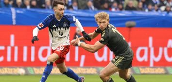Fußball I Herren I Saison 2025/2026 I Bundesliga I 22. Spieltag I Hamburger SV - 1. FC Union Berlin I 14.02.2026 Fabio Vieira 20, Hamburger SV & Leopold Querfeld 14, 1. FC Union Berlin Hamburg Volksparkstadion Deutschland *** Soccer I Men I Season 2025 2026 I Bundesliga I 22 Matchday I Hamburger SV 1 FC Union Berlin I 14 02 2026 Fabio Vieira 20, Hamburger SV Leopold Querfeld 14, 1 FC Union Berlin Hamburg Volksparkstadion Germany Copyright: xLobeca/VivianxPfaffx