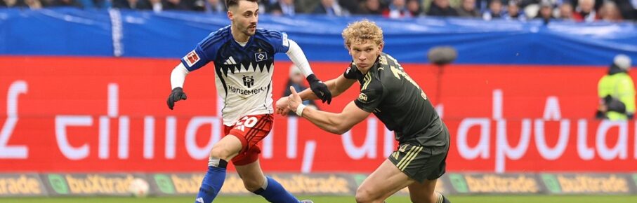 Fußball I Herren I Saison 2025/2026 I Bundesliga I 22. Spieltag I Hamburger SV - 1. FC Union Berlin I 14.02.2026 Fabio Vieira 20, Hamburger SV & Leopold Querfeld 14, 1. FC Union Berlin Hamburg Volksparkstadion Deutschland *** Soccer I Men I Season 2025 2026 I Bundesliga I 22 Matchday I Hamburger SV 1 FC Union Berlin I 14 02 2026 Fabio Vieira 20, Hamburger SV Leopold Querfeld 14, 1 FC Union Berlin Hamburg Volksparkstadion Germany Copyright: xLobeca/VivianxPfaffx