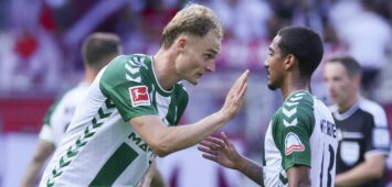 Amos Pieper und Arthur vom SV Werder Bremen