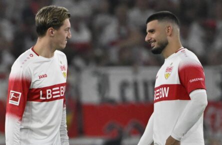 Angelo Stiller und Deniz Undav vom VfB Stuttgart