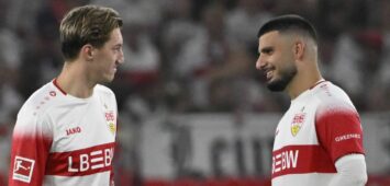 Angelo Stiller und Deniz Undav vom VfB Stuttgart