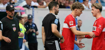 12.09.26 TSG 1899 Hoffenheim - VfB Stuttgart Deutschland, Sinsheim, 12.09.2026, Fussball, Bundesliga, Saison 2026/2027, TSG 1899 Hoffenheim - VfB Stuttgart: v.l. Yanik Spalt, Angelo Stiller beide VfB Stuttgart. *** September 12, 2026 TSG 1899 Hoffenheim vs. VfB Stuttgart Germany, Sinsheim, September 12, 2026, Soccer, Bundesliga, 20262027 Season, TSG 1899 Hoffenheim vs. VfB Stuttgart from left: Yanik Spalt, Angelo Stiller both VfB Stuttgart