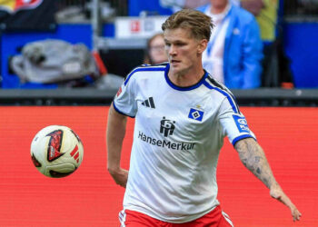David Möller Wolfe bei seinem HSV-Debüt.