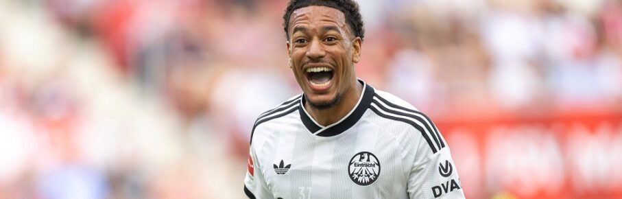 1. FSV Mainz 05 - Eintracht Frankfurt, 1. FBL Jeremiaha Maluze Eintracht Frankfurt, 37. Bundesligaspiel zwischen dem 1. FSV Mainz 05 und Eintracht Frankfurt am 12. September 2026 in der MEWA Arena in Mainz., Mainz Rheinland-Pfalz Deutschland MEWA Arena *** 1 FSV Mainz 05 vs. Eintracht Frankfurt, 1 FBL Jeremiaha Maluze vs. Eintracht Frankfurt, 37th Bundesliga match between 1 FSV Mainz 05 and Eintracht Frankfurt on September 12, 2026, at the MEWA Arena in Mainz, Mainz, Rhineland-Palatinate, Germany, MEWA Arena