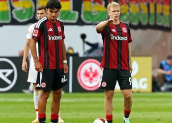 Einsatzbereit für Eintracht Frankfurt: Can Uzun und Jonathan Burkardt