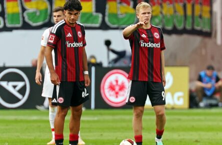 Einsatzbereit für Eintracht Frankfurt: Can Uzun und Jonathan Burkardt
