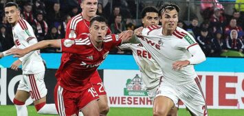 DFB Pokal 2. Runde, 1. FC Köln vs. Union Berlin, 27.10.2026, 20.45 Uhr, rechts: Joel Schmied 1. FC Köln, Bild: *** Local Caption *** Ausschließlich redaktionelle Nutzung Editorial use only *** Sports: DFB Cup, Round 2, 1. FC Köln vs. Union Berlin, October 27, 2026, 8:45 p.m., right: Joel Schmied 1. FC Köln, Image *** Local Caption *** Editorial use only
