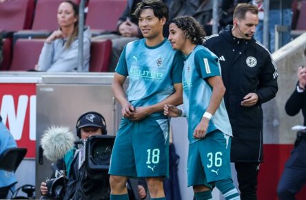Erfolgreich bei Gladbachs erstem Sieg: Shuto Machino und Wael Mohya