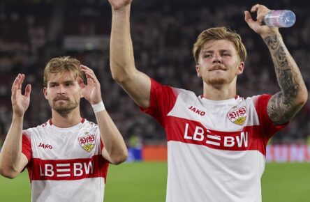 Maximilian Mittelstädt (links im Bild) macht beim VfB Stuttgart eine gute Figur