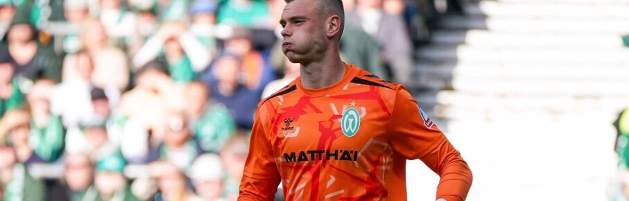 Karl Hein Werder Bremen, 1, Gesichtsausdruck, Mimik, Einzelaufnahme, Portrait, Deutschland: Fussball, Bundesliga, Saison 2026/27, 6. Spieltag, 17.10.2026, Werder Bremen vs FC Augsburg, Weserstadion Bremen *** Karl Hein, Werder Bremen, 1, facial expression, facial gestures, close-up, portrait, German soccer, Bundesliga, 202627 season, Matchday 6, October 17, 2026, Werder Bremen vs. FC Augsburg, Weserstadion, Bremen Copyright: xLeonxFrickx