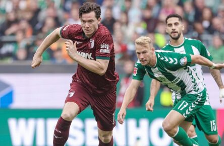 Überraschend stark: Gregoritsch (FC Augsburg) und Marco Grüll (Werder Bremen)