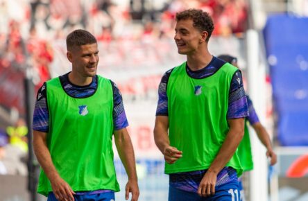 Andrej Kramaric und Fisnik Asllani von der TSG Hoffenheim