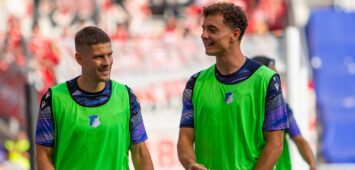 Andrej Kramaric und Fisnik Asllani von der TSG Hoffenheim