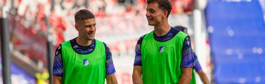 Andrej Kramaric und Fisnik Asllani von der TSG Hoffenheim