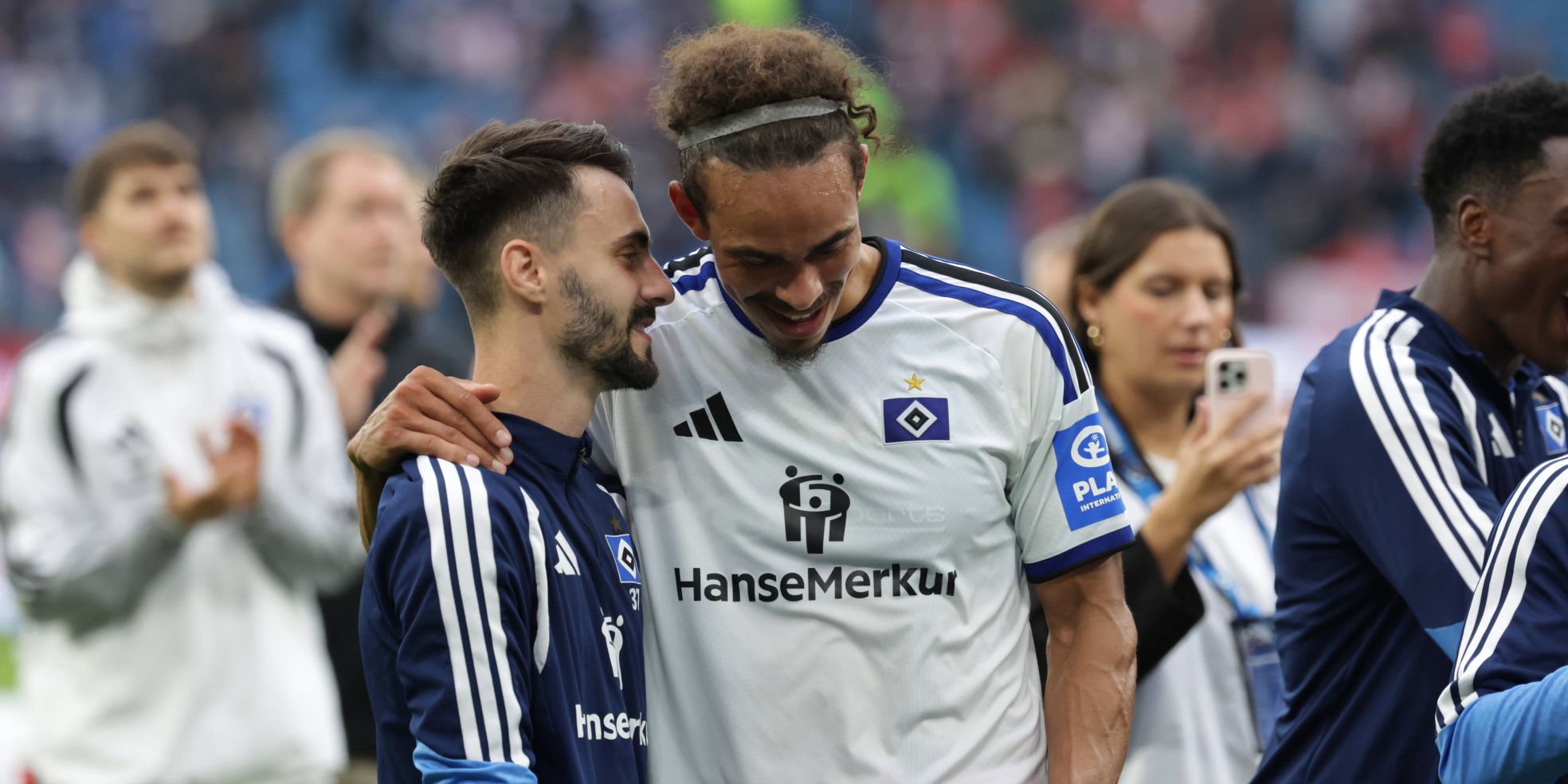 HSV: Fabio Vieira und Yussuf Poulsen
