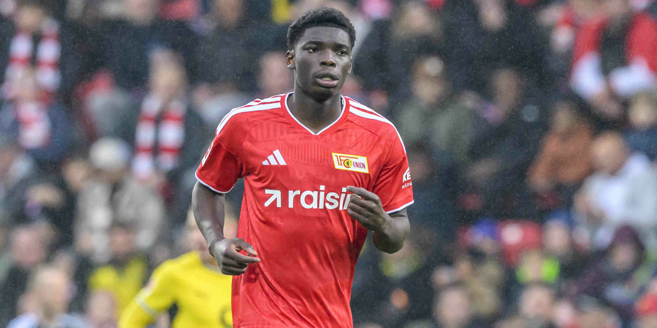 Mekhi Gray bei seinem zweiten Bundesliga-Einsatz für Union Berlin.