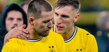 Waldemar Anton und Nico Schlotterbeck vom BVB