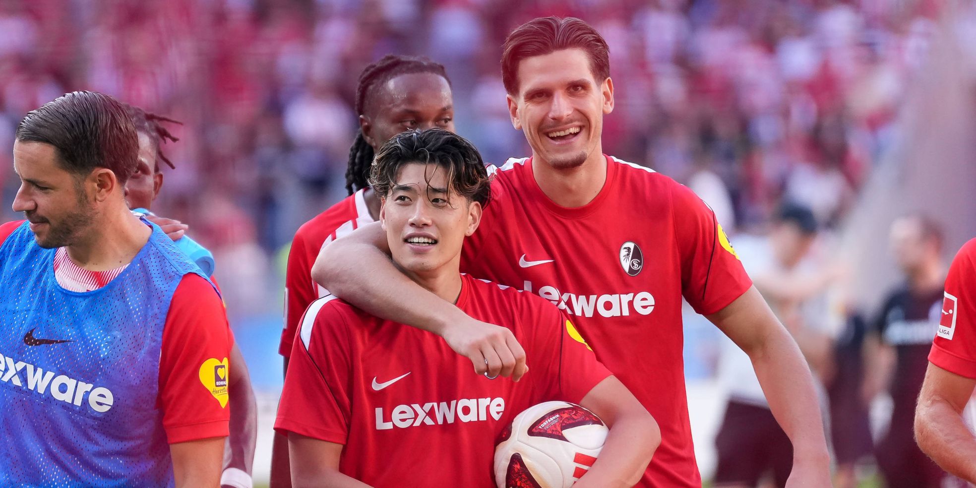 Yuito Suzuk und Igor Matanovic vom SC Freiburg
