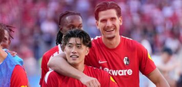Yuito Suzuk und Igor Matanovic vom SC Freiburg