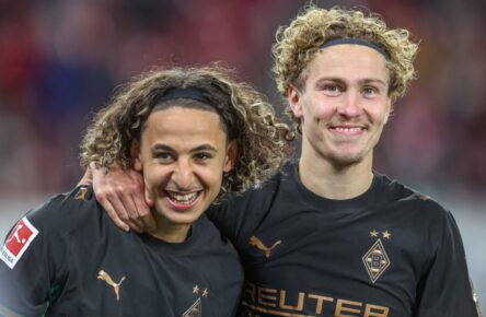 Gladbach: Wael Mohya und Hugo Bolin von Borussia Mönchengladbach